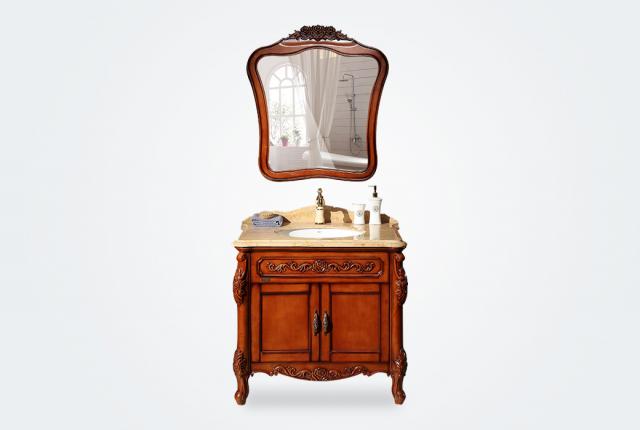 【唐彩卫浴】 tc39135-9 欧式风格 进口橡木落地式浴室柜套装 6799.